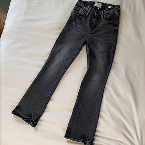 FRAME Le Crop Mini Boot Grey Jeans